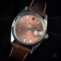 Rolex Date - Model Ref: 6694 - Salmon Dial - c.1969 - Manual - Vintage Watch Specialist