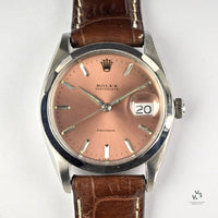 Rolex Date - Model Ref: 6694 - Salmon Dial - c.1969 - Manual - Vintage Watch Specialist