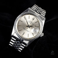 Rolex Datejust - Model 16030 - Silver Sunburst Dial - Box and Papers - c.1984 - Vintage Watch Specialist