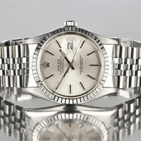 Rolex Datejust - Quickset Model 16030 - Silver Sunburst Dial - Box and Papers - 1984 - Vintage Watch Specialist