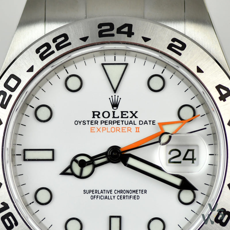 Rolex Explorer II Oyster Perpetual Date - Ref.216570 white dial - New and unworn box and papers - June 2020 - Vintage Watch Specialist