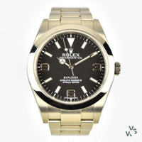 Rolex Explorer - Reference 214270 - Box and Papers - A Now Discontinued 39mm Watch - Vintage Watch Specialist