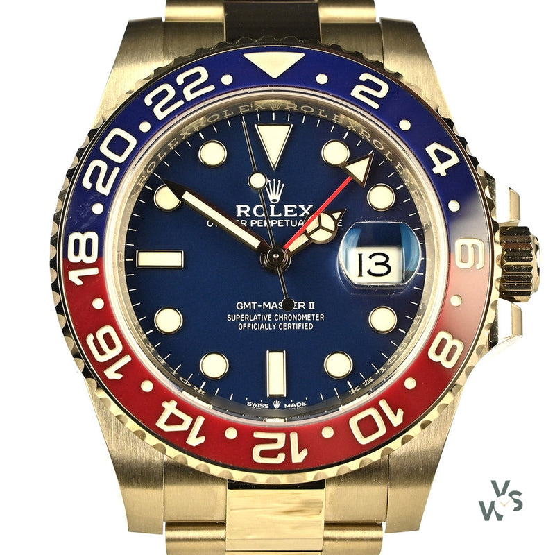 Rolex GMT Master II - Model Ref: 126719BLRO - 18k White Gold - December 2020 but New Unworn Partially Stickered - Vintage Watch Specialist