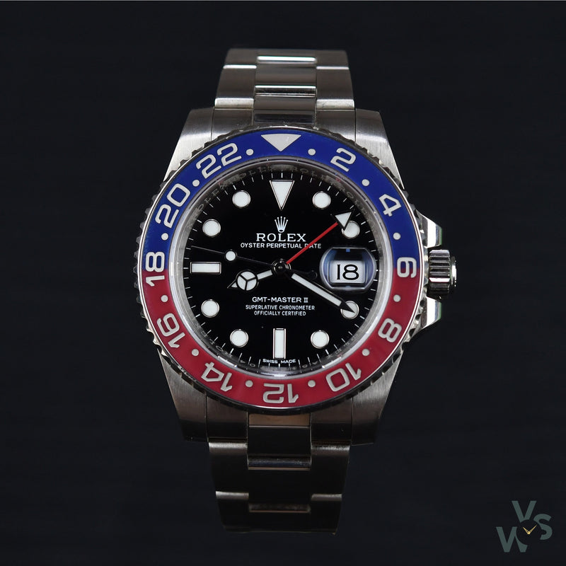 Rolex GMT Master II Pepsi 116719BLRO - Vintage Watch Specialist
