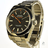 Rolex Milgauss - Model Ref: 116400GV - Intense Black Dial - 2016 - Vintage Watch Specialist