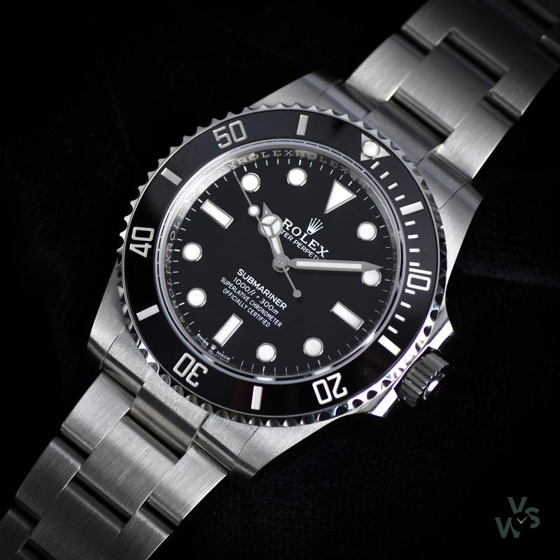 Rolex - No Date Submariner - Ref: 124060 New and Unworn 41mm - With Box and Papers - Vintage Watch Specialist