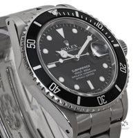 Rolex OP Submariner Date - Model Ref: 168000 (Transitional) - Box + Spare Links + Swing Tag - c.1987 - Vintage Watch Specialist