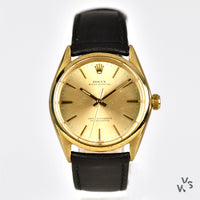 Rolex Oyster Perpetual 9k Gold - Model Ref: 1002 - Calibre 1560 - c.1963 - Vintage Watch Specialist