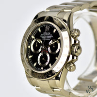 Rolex Oyster Perpetual Cosmograph Daytona - Pre-Ceramic Steel Watch with Black Dial - Vintage Watch Specialist
