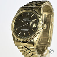 Rolex Oyster Perpetual Datejust - Black Dial - Model Ref: 1603 - c.1969 - Vintage Watch Specialist