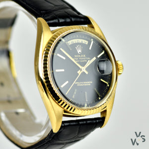 Rolex - Oyster Perpetual - Day-Date - 18ct Yellow Gold - Ref: 1803 - Circa. 1969 - Stepped Dial - Vintage Watch Specialist