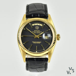 Rolex - Oyster Perpetual - Day-Date - 18ct Yellow Gold - Ref: 1803 - Circa. 1969 - Stepped Dial - Vintage Watch Specialist