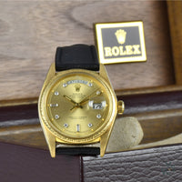 Rolex Oyster Perpetual Day-Date in 18ct Yellow Gold - Reference 1803 - Calibre 1556 - circa. 1978 - Vintage Watch Specialist