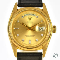 Rolex Oyster Perpetual Day-Date in 18ct Yellow Gold - Reference 1803 - Calibre 1556 - circa. 1978 - Vintage Watch Specialist