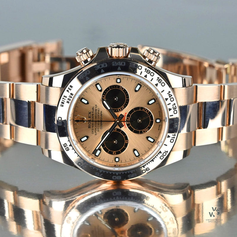 Rolex Oyster Perpetual Daytona in Everose Gold - Complete Set - Dated Dec 2020 - Vintage Watch Specialist