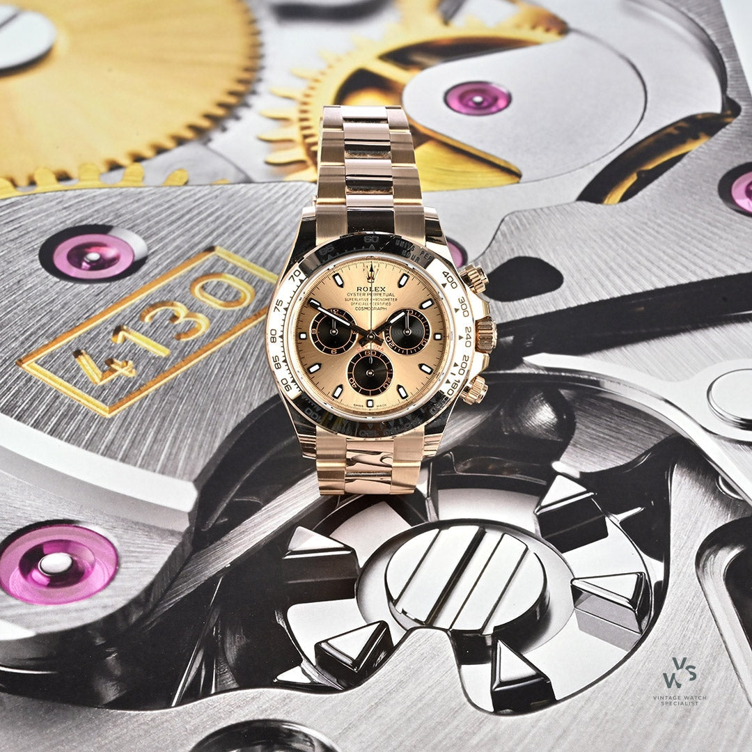 Rolex daytona rose clearance gold on wrist