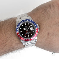 Rolex Oyster Perpetual GMT II Pepsi - Box and Papers - 2003 - Vintage Watch Specialist