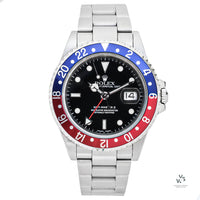 Rolex Oyster Perpetual GMT II Pepsi - Box and Papers - 2003 - Vintage Watch Specialist