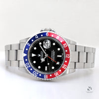 Rolex Oyster Perpetual GMT II Pepsi - Box and Papers - 2003 - Vintage Watch Specialist