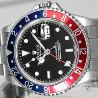 Rolex Oyster Perpetual GMT II Pepsi - Box and Papers - 2003 - Vintage Watch Specialist