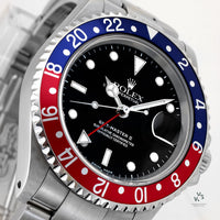 Rolex Oyster Perpetual GMT II Pepsi - Box and Papers - 2003 - Vintage Watch Specialist