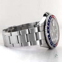 Rolex Oyster Perpetual GMT II Pepsi - Box and Papers - 2003 - Vintage Watch Specialist