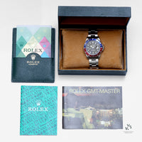 Rolex Oyster Perpetual GMT II Pepsi - Box and Papers - 2003 - Vintage Watch Specialist