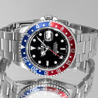 Rolex Oyster Perpetual GMT II Pepsi - Box and Papers - 2003 - Vintage Watch Specialist