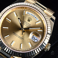 Rolex Oyster Perpetual Gold Day/Date 40 - Model Ref:228238 - Issued 05/03/2022 - Box and Paperwork - Vintage Watch Specialist