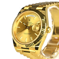 Rolex Oyster Perpetual Gold Day/Date 40 - Model Ref:228238 - Issued 05/03/2022 - Box and Paperwork - Vintage Watch Specialist