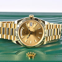 Rolex Oyster Perpetual Gold Day/Date 40 - Model Ref:228238 - Issued 05/03/2022 - Box and Paperwork - Vintage Watch Specialist