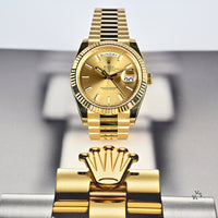 Rolex Oyster Perpetual Gold Day/Date 40 - Model Ref:228238 - Issued 05/03/2022 - Box and Paperwork - Vintage Watch Specialist