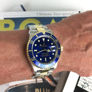 Rolex Oyster Perpetual Submariner - Gold and Steel with Blue Dial - c.2006 - Model Ref 16613 - Vintage Watch Specialist