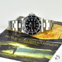 Rolex Oyster Perpetual Submariner Ref.14060M - No Date - Two Line Tritium Dial - 2002 - Vintage Watch Specialist