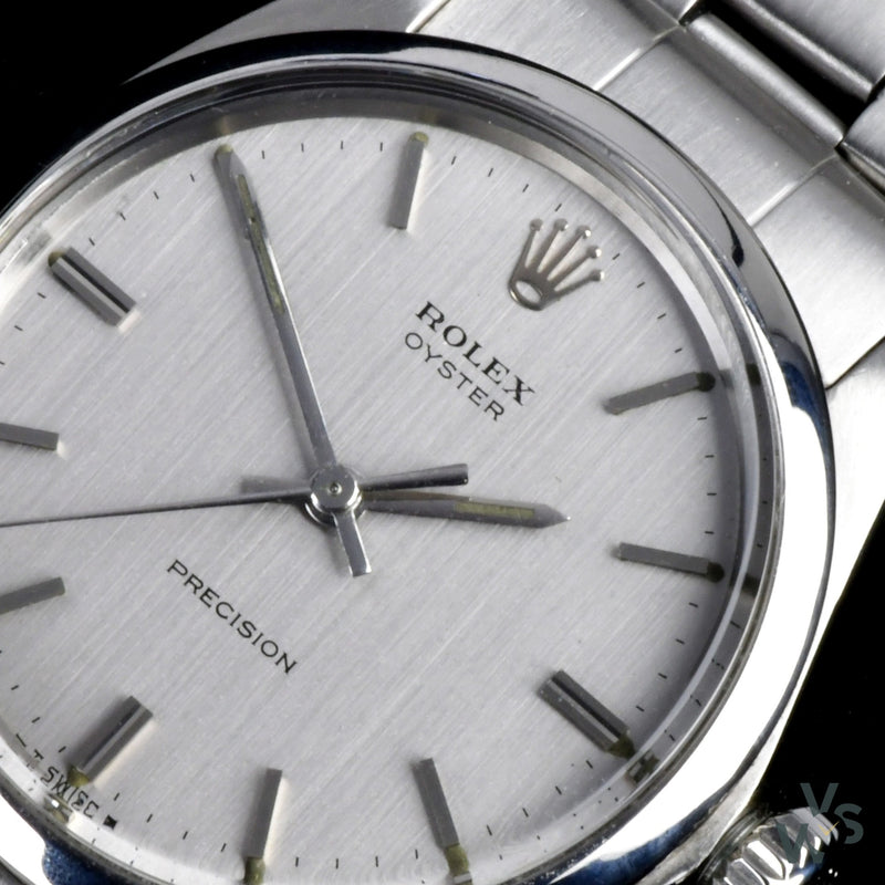 Rolex - Oyster Precision Ref: 6426 - c.1969 - Cal.1210 - Brushed Textured Dial - Vintage Watch Specialist