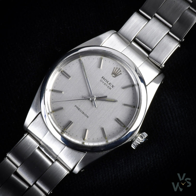 Rolex - Oyster Precision Ref: 6426 - c.1969 - Cal.1210 - Brushed Textured Dial - Vintage Watch Specialist
