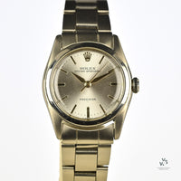 Rolex Oyster Speed King POW - Model Ref: 5056 - Manual Wind - Silver Sunburst Dial - c.1948 - Box Only - Vintage Watch Specialist