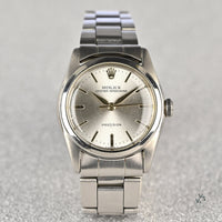 Rolex Oyster Speed King POW - Model Ref: 5056 - Manual Wind - Silver Sunburst Dial - c.1948 - Box Only - Vintage Watch Specialist