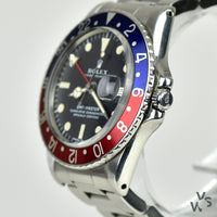 Rolex - Reference: 1675 - Oyster Perpetual GMT Master ‘Pepsi’ Bezel - circa.1971 - Vintage Watch Specialist