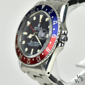 Rolex - Reference: 1675 - Oyster Perpetual GMT Master ‘Pepsi’ Bezel - circa.1971 - Vintage Watch Specialist