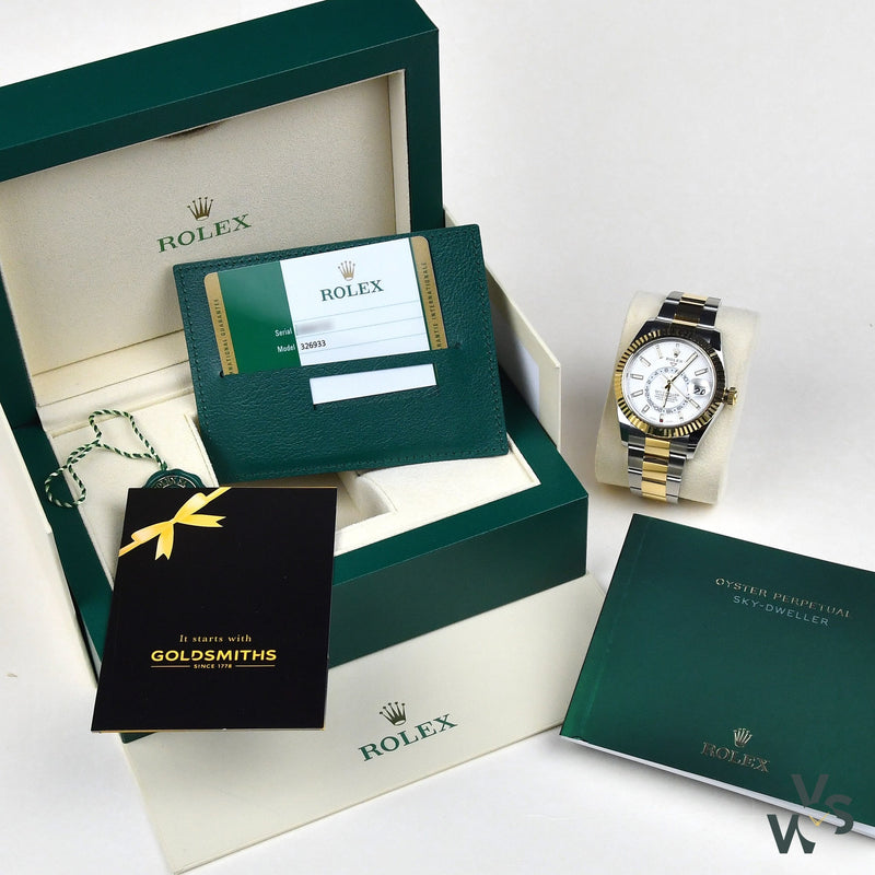 Rolex Sky Dweller 326933 in Gold and Steel - Vintage Watch Specialist