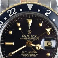 Rolex Steel and Gold GMT Nipple Dial Model Ref: 1675 - C. 1974 - Vintage Watch Specialist