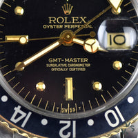 Rolex Steel and Gold GMT Nipple Dial Model Ref: 1675 - C. 1974 - Vintage Watch Specialist