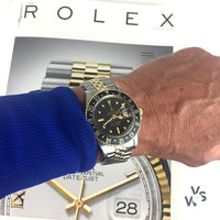 Rolex Steel and Gold GMT Nipple Dial Model Ref: 1675 - C. 1974 - Vintage Watch Specialist