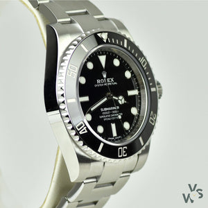 Rolex Submariner - No Date - Ref: 114060 - 2019 New Unworn - Still with Protective Stickers - Vintage Watch Specialist