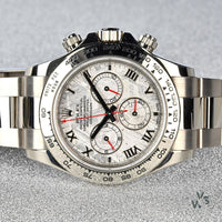 Rolex - White Gold - Oyster Perpetual Cosmograph Daytona - Reference M116509 - Grey Meteorite Dial - Vintage Watch Specialist