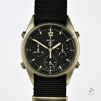 Seiko Chronograph - Reference 7A28 - Generation 1 - RAF Issued Watch - 1984 - Vintage Watch Specialist