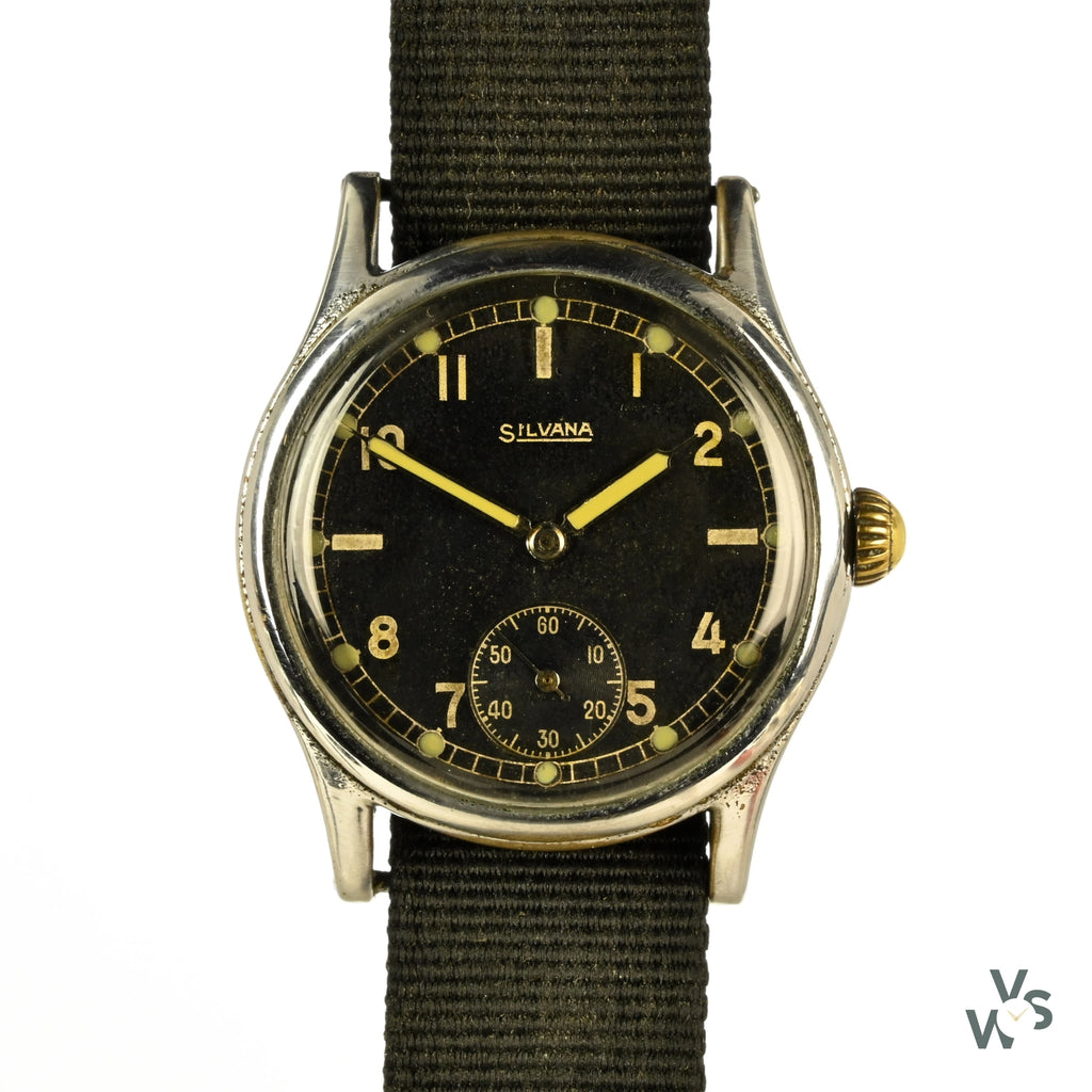 Silvana - German Army Service Watch - WW2 Issued Wristwatch - c.1940s - Vintage Watch Specialist