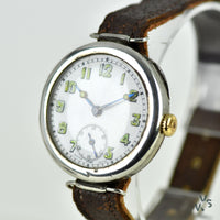 Silver Trench Watch with Articulated Lugs - Vintage Watch Specialist