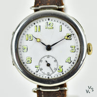 Silver Trench Watch with Articulated Lugs - Vintage Watch Specialist